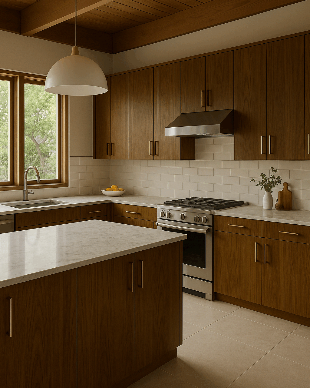 W43 Roan Walnut Kitchen Modern 2