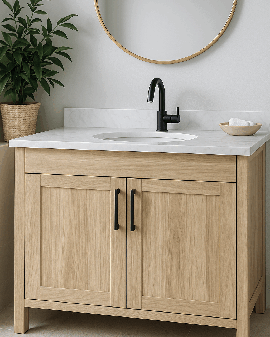 W89 Sandro Itabri used for a bathroom vanity